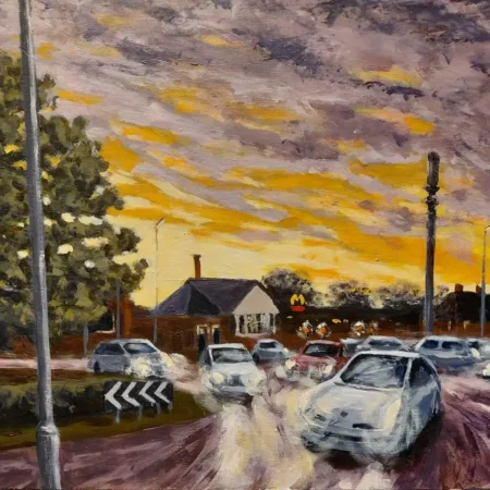 Shelthorpe Lights - a painting by Richard Trigg