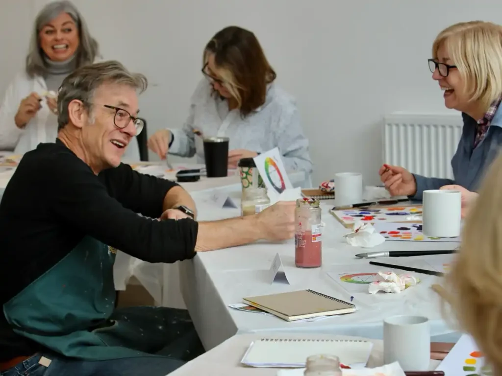 Richard Trigg leading the Start To Art in One Day Course