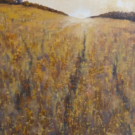 Low Sun, Long Grass - a painting by Richard Trigg